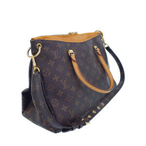Louis Vuitton Brown Leather Pallas Monogram Bag